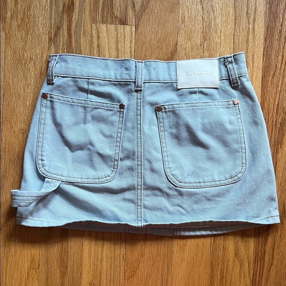 Renggli Sky Blue Cargo Mini Skirt XS - Picture 4 of 7
